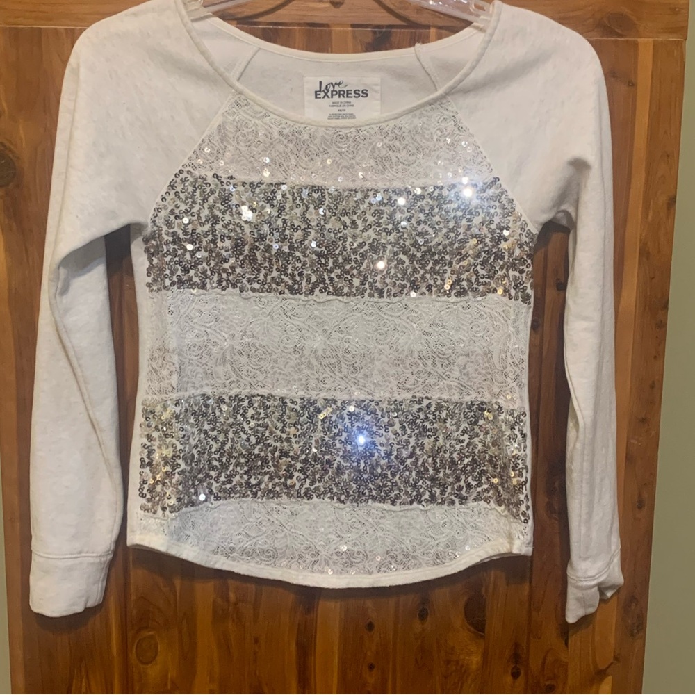 Express Sequin Sweatshirt